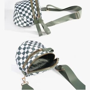 Checkered Crossbody Bum Bag